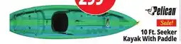 Ocean State Job Lot Pelican Seeker 100X Kayak w/ Paddle offer
