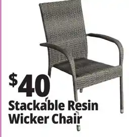 Ocean State Job Lot Stackable Resin Wicker Chair offer