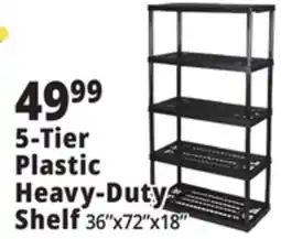 Ocean State Job Lot 5-Tier Plastic Heavy-Duty Shelf offer