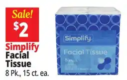Ocean State Job Lot Simplify Facial Tissue offer