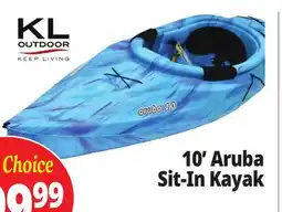 Ocean State Job Lot KL Outdoor Aruba 10' Sit-In Kayak Ocean Berry offer