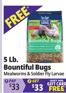 Ocean State Job Lot Hungry Hens Bountiful Bugs Chicken Treat 5 lbs offer