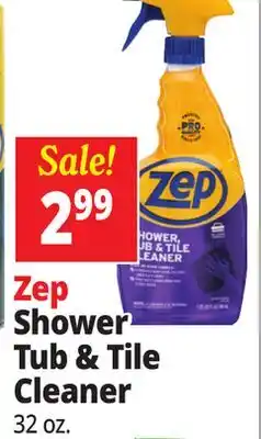 Ocean State Job Lot Zep Shower Tub & Tile Cleaner offer