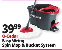 Ocean State Job Lot O-Cedar Easy Wring Spin Mop & Bucket System offer