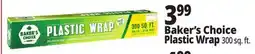 Ocean State Job Lot Baker's Choice Plastic Wrap offer
