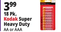 Ocean State Job Lot 18 Pk. Kodak Super Heavy Duty AA or AAA offer
