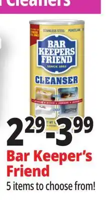 Ocean State Job Lot Bar Keepers Friend Powder Cleanser 12 oz offer
