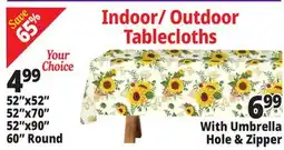 Ocean State Job Lot Indoor/ Outdoor Tablecloths offer