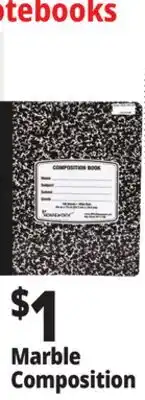 Ocean State Job Lot Marble Wide Ruled Composition Notebook 100 Sheets offer