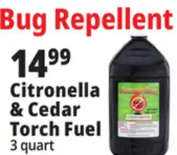 Ocean State Job Lot Scatter Bug Citronella & Cedar Torch Fuel 100 oz offer