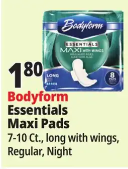 Ocean State Job Lot Bodyform Essentials Maxi Pads offer