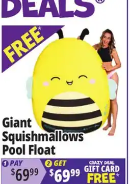 Ocean State Job Lot Giant Squishmallows Pool Float offer