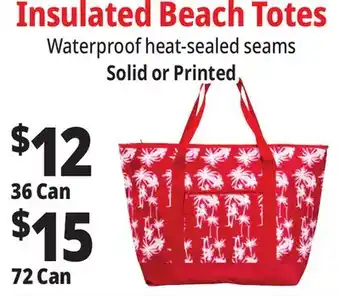Ocean State Job Lot Insulated Beach Totes offer