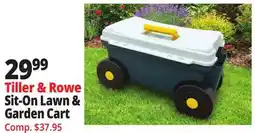 Ocean State Job Lot Tiller & Rowe Sit-On Lawn & Garden Cart offer