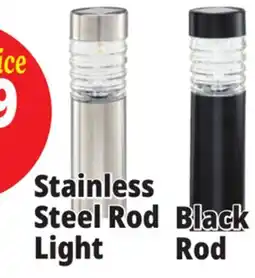 Ocean State Job Lot Stainless Steel Rod Light offer