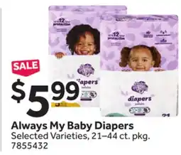 Stop&Shop Always My Baby Diapers offer