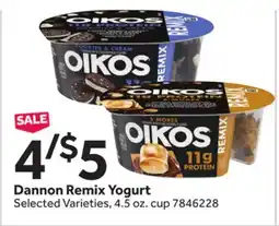 Stop&Shop Dannon Remix Yogurt offer