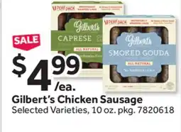 Stop&Shop Gilbert's Chicken Sausage offer