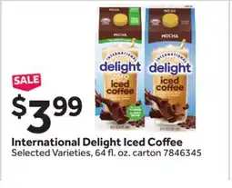 Stop&Shop International Delight Iced Coffee offer