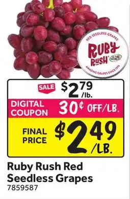 Stop&Shop Ruby Rush Red Seedless Grapes offer