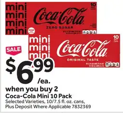 Stop&Shop Coca-Cola Mini offer