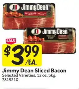 Stop&Shop Jimmy Dean Sliced Bacon offer