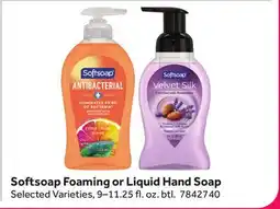 Stop&Shop Softsoap Foaming or Liquid Hand Soap offer
