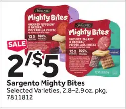 Stop&Shop Sargento Mighty Bites offer