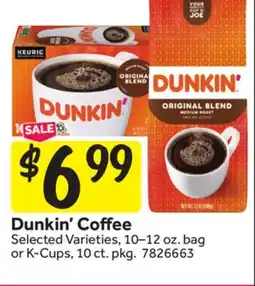 Stop&Shop Dunkin' Coffee offer