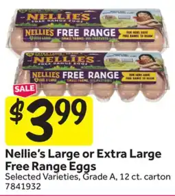 Stop&Shop Nellie's Large or Extra Large Free Range Eggs offer