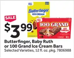 Stop&Shop Butterfinger, Baby Ruth or 100 Grand Ice Cream Bars offer