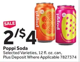 Stop&Shop Poppi Soda offer