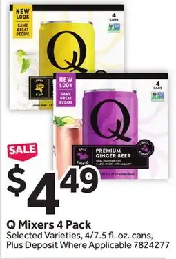 Stop&Shop Q Mixers offer