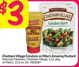 Stop&Shop Chatham Village Croutons or Mike's Amazing Mustard offer