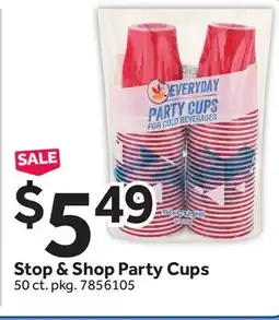 Stop&Shop Stop & Shop Party Cups offer
