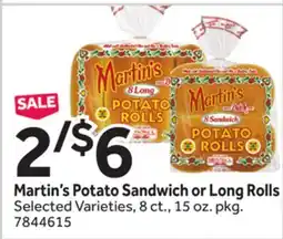 Stop&Shop Martin's Potato Sandwich or Long Rolls offer