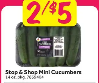 Stop&Shop Stop & Shop Mini Cucumbers offer