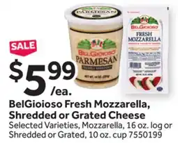 Stop&Shop BelGioioso Fresh Mozzarella, Shredded or Grated Cheese offer