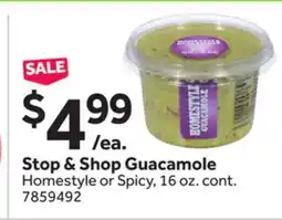 Stop&Shop Stop & Shop Guacamole offer