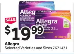 Stop&Shop Allegra offer