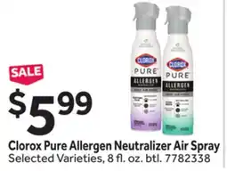 Stop&Shop Clorox Pure Allergen Neutralizer Air Spray offer
