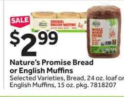 Stop&Shop Nature's Promise Bread or English Muffins offer