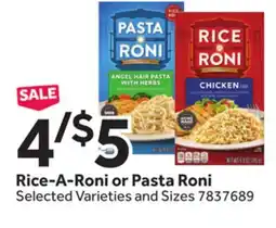 Stop&Shop Rice-A-Roni or Pasta Roni offer