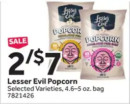Stop&Shop Lesser Evil Popcorn offer