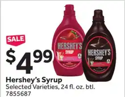 Stop&Shop Hershey's Syrup offer