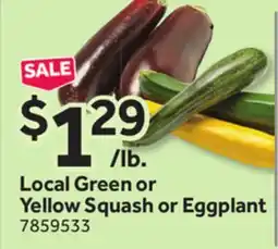 Stop&Shop Local Green or Yellow Squash or Eggplant offer