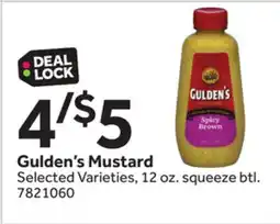 Stop&Shop Gulden's Mustard offer