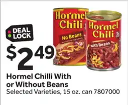 Stop&Shop Hormel Chilli With or Without Beans offer