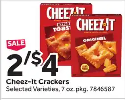 Stop&Shop Cheez-It Crackers offer