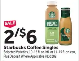 Stop&Shop Starbucks Coffee Singles offer
